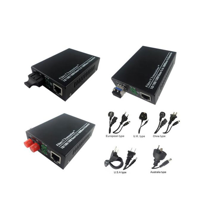 1000M Dual Fiber Media Converter Adaptive Fiber Transceiver